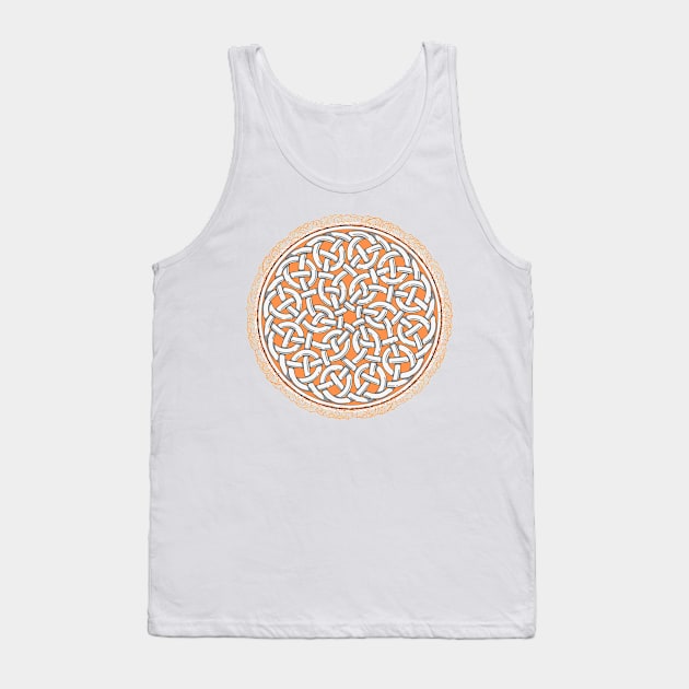 Orange Celtic Knot Tank Top by Kahytal